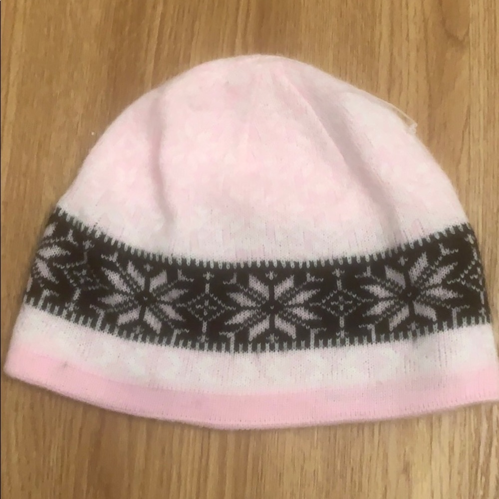 Pink and Black pattern winter hat/beanie